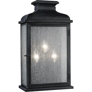 Generation Lighting-Sean Lavin-Three Light Outdoor Wall Sconce In Transitional Style-10 Inch Wide By 18.13 Inch Tall - 1226994