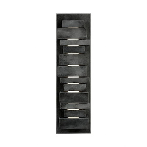 Generation Lighting-Sean Lavin-22W 1 Led Outdoor Wall Sconce In Modern Style-5 Inch Wide By 17.5 Inch Tall