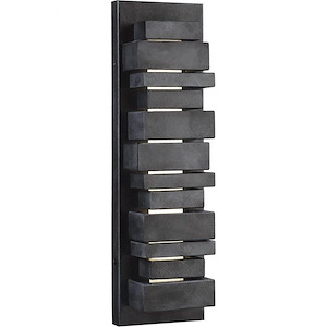 Generation Lighting-Sean Lavin-22W 1 Led Outdoor Wall Sconce In Modern Style-5 Inch Wide By 17.5 Inch Tall - 1226995