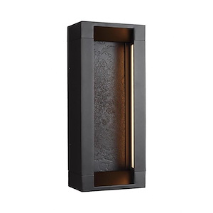 Generation Lighting-Sean Lavin-Outdoor Wall Lantern Modern Cast Aluminum Approved For Wet Locations In Modern Style-6 Inch Wide By 14.38 Inch High