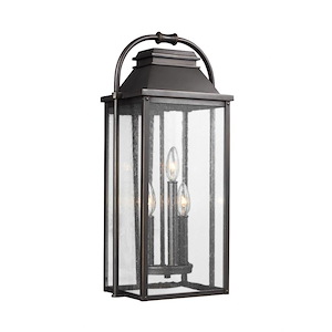 Wellsworth - 3 Light Outdoor Medium Wall Lantern-22.5 Inches Tall and 10.5 Inches Wide