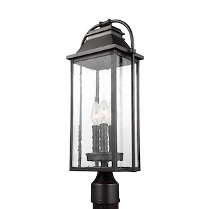 Wellsworth - 3 Light Outdoor Post Lantern-20.75 Inches Tall and 8.5 Inches Wide - 560389