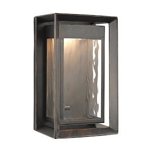 Generation Lighting-Sean Lavin-1 Light Outdoor Led Wall Lantern In Modern Style-6 Inch Wide By 10 Inch Tall