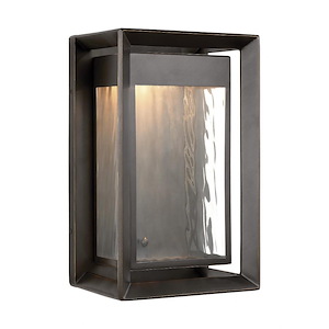 Generation Lighting-Sean Lavin-1 Light Outdoor Led Wall Lantern In Modern Style-8 Inch Wide By 13 Inch High