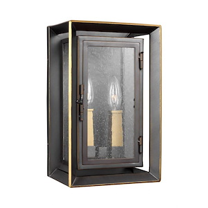 Generation Lighting-Sean Lavin 13 Inch Outdoor Wall Lantern Modern StoneStrong Approved for Wet Locations