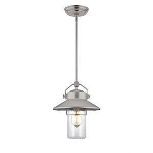 Generation Lighting-Sean Lavin-One Light Outdoor Hanging Lantern In Transitional Style-9 Inch Wide By 11 Inch Tall
