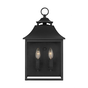 Galena - 2 Light Outdoor Pocket Wall Lantern In Traditional Style-17 Inches Tall and 9.5 Inches Wide - 1026347