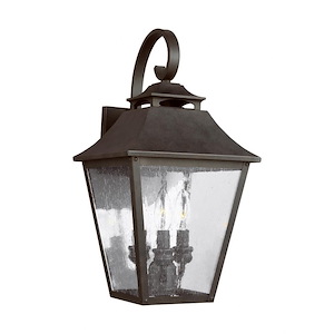 Generation Lighting-Sean Lavin-Outdoor Wall Lantern Stainless Steel In Traditional Style-9.5 Inch Wide By 19 Inch Tall