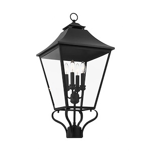 Galena - 4 Light Outdoor Large Post Lantern In Traditional Style-29 Inches Tall and 13.25 Inches Wide - 1026340