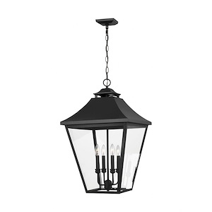 Galena - 4 Light Outdoor Large Pendant In Traditional Style-29.25 Inches Tall and 17.5 Inches Wide