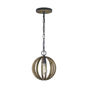 Generation Lighting-Sean Lavin-Pendant 1 Light In Transitional Style-10 Inch Wide By 12.5 Inch Tall