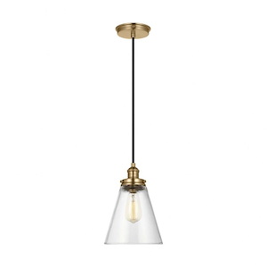 Feiss Lighting-Baskin-Pendant 1 Light in Modern Style-8.5 Inch Wide by 11.63 Inch High