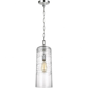 Generation Lighting-Sean Lavin-Pendant 1 Light in Contemporary Style-5.88 Inch Wide by 18.75 Inch Tall - 560484