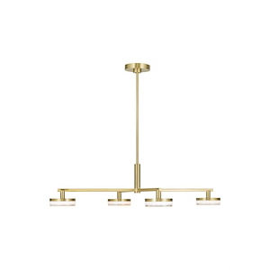 Khan - 30W 4 LED Extra Large Chandelier-8.13 Inch Tall and 44.88 Inch Wide - 1378060