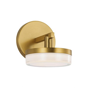 Khan - 8W 1 LED Small Wall Sconce-5.25 Inch Tall and 4.88 Inch Wide - 1378086