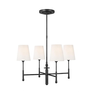 Generation Lighting-Capri From Tob Thomas O&#39;Brien-Four Light Chandelier-26 Inch Wide By 28.25 Inch Tall