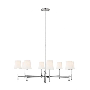 Generation Lighting-Capri from TOB Thomas O&#39;Brien-Eight Light Chandelier-48 Inch Wide by 29.75 Inch Tall