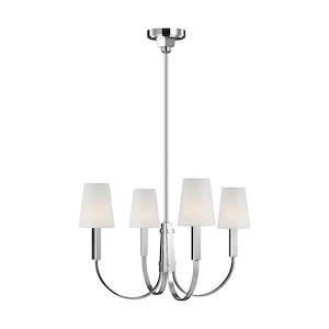 Generation Lighting-Logan from TOB Thomas O&#39;Brien-Four Light Chandelier-26.25 Inch Wide by 16.88 Inch Tall