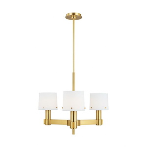 Generation Lighting-Palma-3 Light Small Chandelier in Transitional Style-24.5 Inch Wide by 18.38 Inch Tall
