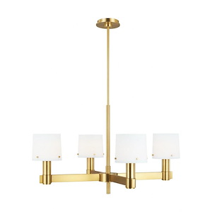 Generation Lighting-Palma-4 Light Medium Chandelier in Transitional Style-32.25 Inch Wide by 18.38 Inch Tall