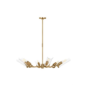 Mezzo - 6 Light Large Chandelier-17.88 Inches Tall and 39.5 Inches Wide