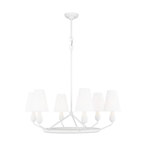 Ziba - 6 Light Medium Chandelier-34.75 Inches Tall and 32 Inches Wide - 1290050