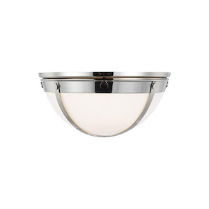 Generation Lighting-Logan from TOB Thomas O&#39;Brien-2 Light Flush Mount in Traditional Style-17.38 Inch Wide by 8.63 Inch Tall