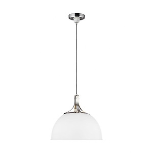 Generation Lighting-Logan from TOB Thomas O&#39;Brien-One Light Pendant-18 Inch Wide by 20.25 Inch Tall