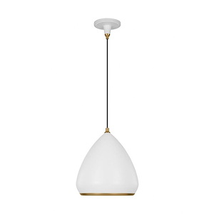 Generation Lighting-Clasica-1 Light Medium Pendant In Casual Style-14.5 Inch Tall and 13 Inch Wide - 1227073