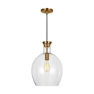 Vaso - 1 Light Medium Pendant In Traditional Style-17.38 Inches Tall and 12 Inches Wide