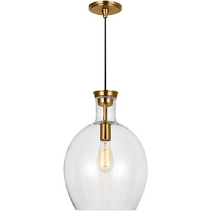 Vaso - 1 Light Medium Pendant In Traditional Style-17.38 Inches Tall and 12 Inches Wide