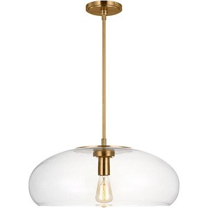 Largo - 1 Light Extra Large Pendant-9.75 Inches Tall and 21.5 Inches Wide