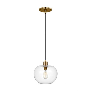 Mela - 1 Light Medium Pendant In Modern Style-12.5 Inches Tall and 12.38 Inches Wide