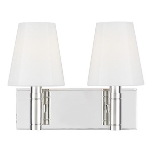 Beckham Classic from TOB Thomas O'Brien-Two Light Bath Vanity-13.25 Inch Wide by 10.38 Inch Tall - 993580
