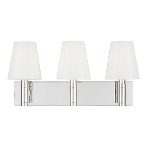 Beckham Classic from TOB Thomas O'Brien-Three Light Bath Vanity-21.13 Inch Wide by 10.38 Inch Tall - 993579