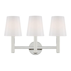 Logan from TOB Thomas O'Brien-Three Light Bath Vanity-19.5 Inch Wide by 12 Inch Tall - 993595