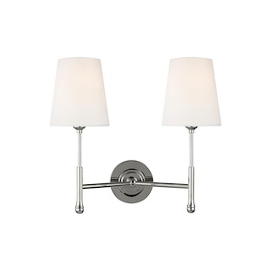 Generation Lighting-Capri from TOB Thomas O&#39;Brien-Two Light Wall Sconce-16 Inch Wide by 14.5 Inch Tall