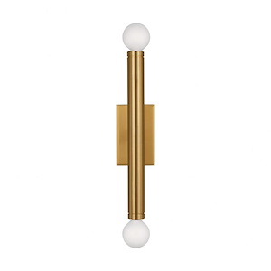 Beckham Modern-2 Light Medium Single Wall Sconce In Modern Style-11.75 Inch Tall and 2.75 Inch Wide - 1227093