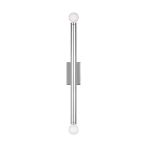 Generation Lighting-Beckham Modern-2 Light Large Single Wall Sconce In Modern Style-19.75 Inch Tall and 2.75 Inch Wide
