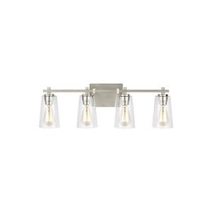 Generation Lighting-Sean Lavin-4 Light Bath Vanity in Traditional Style-28.63 Inch Wide by 8.88 Inch Tall