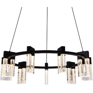 Sorrento - 67W 9 LED Circular Chandelier In 11.75 Inches Tall and 27 Inches Wide - 1157456