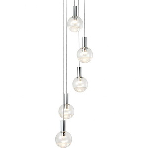 Sienna - 25.9W 5 LED Chandelier In 34 Inches Tall and 9.5 Inches Wide - 1154986