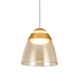 Roma - 10.59W 1 LED Pendant-7.25 Inches Tall and 5 Inches Wide - 1277267