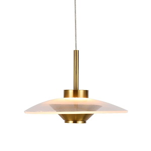 Ferrara - 8.43W 1 LED Pendant-7 Inches Tall and 7.25 Inches Wide