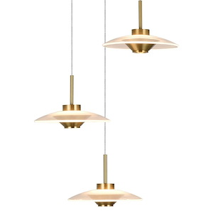 Ferrara - 23.82W 3 LED 3-Tier Pendant-10.75 Inches Tall and 15.75 Inches Wide - 1277272