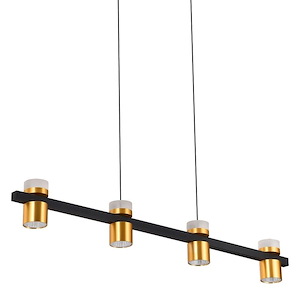 Ferro - 34.26W 4 LED Linear Chandelier-6.25 Inches Tall and 34.25 Inches Wide