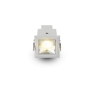 Rubik - 3.3W 1 LED Fixed Recessed Downlight with Trim In 2.16 Inches Tall and 1.77 Inches Wide - 1154997