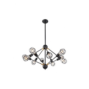 Rana - 4W 10 LED Multi-Pivoting-Arm Chandelier In 44.41 Inches Tall and 35.83 Inches Wide