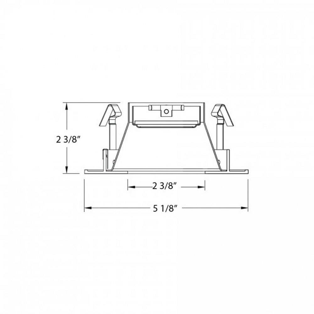 WAC Lighting - HR-D412-S-SC - 1 Light Square Adjustable Open Reflector ...