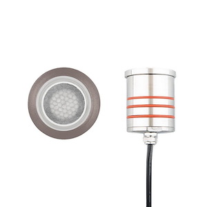 12V 4W 1 LED Slim Round Indicator Light with Honeycomb Louver-2.07 Inches Wide by 3.13 Inches High